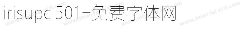 irisupc 501字体转换